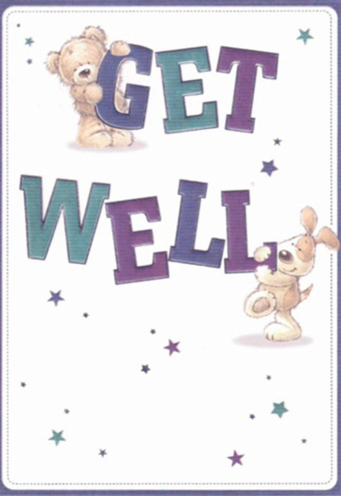 Radiating heartfelt encouragement, this get well card is a true reflection of Upper Clapton's close community and gentle support. The scene bursts with personality, featuring a bear and a puppy playfully surrounded by dancing stars, each element working in harmony to scatter good wishes throughout the design. The typography is striking, shaded in a blend of purples and aquas, lending a sense of uplifting reassurance that feels both bold and comforting. There's a tactile vibrancy to the scene-the illustrated fluff of the bear and the velvety ears of the puppy seem to beckon a loving touch, not unlike the softness of petals in a freshly arranged bouquet from Flowers Upper Clapton. The crisp, clean background evokes the open atmosphere of Clapton Common, supporting the cheerful and inviting mood. Sending this card alongside a floral arrangement feels like offering a double measure of hope-a precious gesture for anyone in need of a lift across Upper Clapton, Chatsworth Road, or Hackney Downs, reflecting the warmth that defines our neighbourhood.